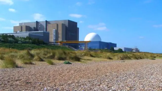 Planta nuclear Sizewell en Inglaterra