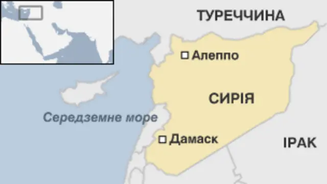 Мапа Сирії