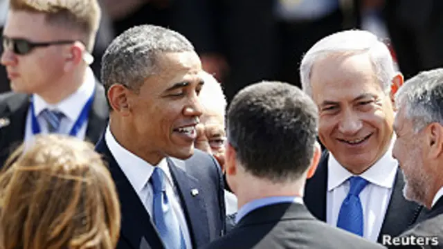 Llegada de Obama a Tel Aviv