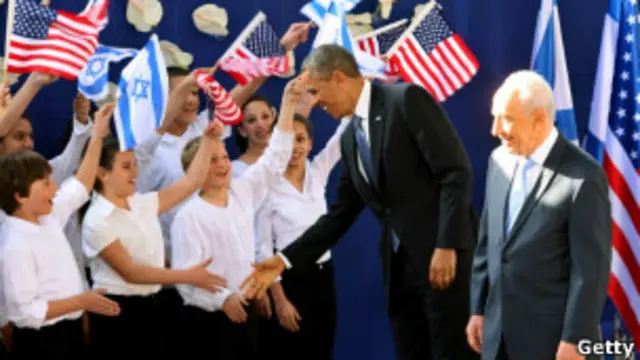 Барак Обама и Шимон Перес