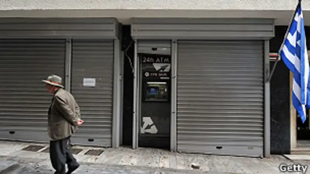 Banco cerrado en Chipre