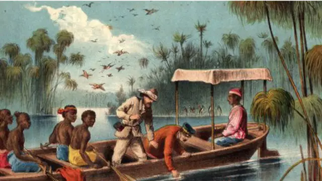 Livingstone en uno de sus viajes