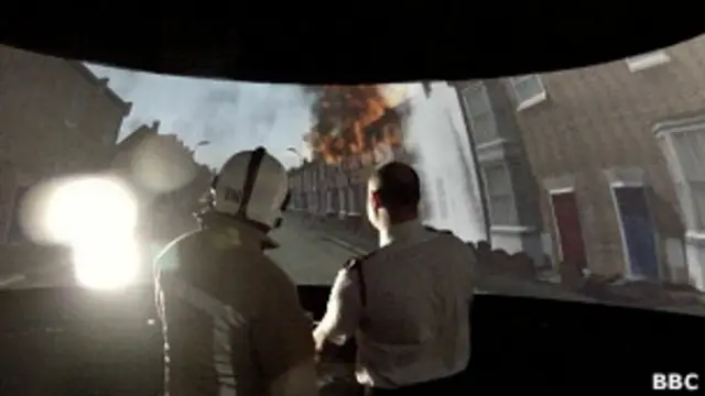 Entrenamiento de bomberos