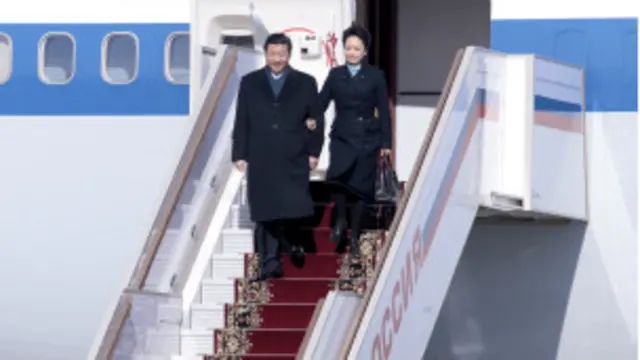 اول زيارة خارجية للرئيس الصيني الى موسكو