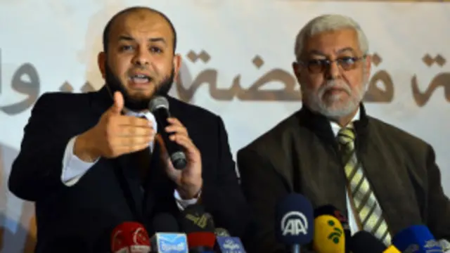 عقدت جماعة الأخوان المسلمين مؤتمرا صحفيا بشأن الاشتباكات التي وقع في محيط مقرها