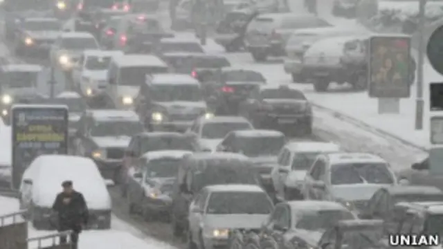 Затор у Києві