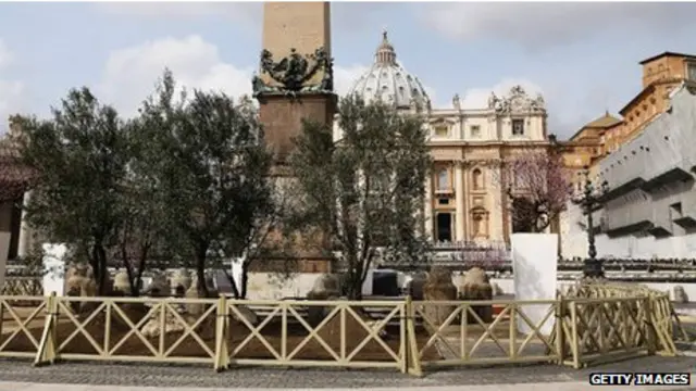 Площадь перед собором Святого Петра в Риме