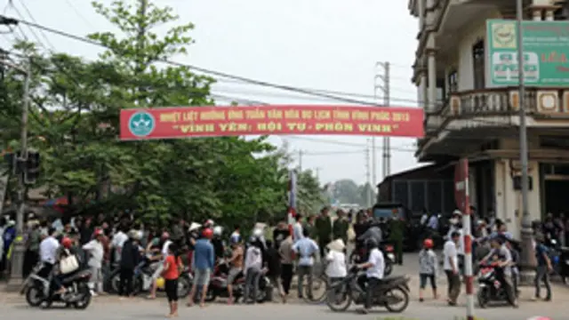 Người dân Vĩnh Yên sau ngày xảy ra vụ biểu tình