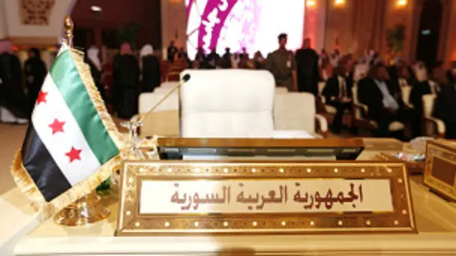 Chỗ ngồi của Syria tại hội nghị Liên đoàn Ả Rập