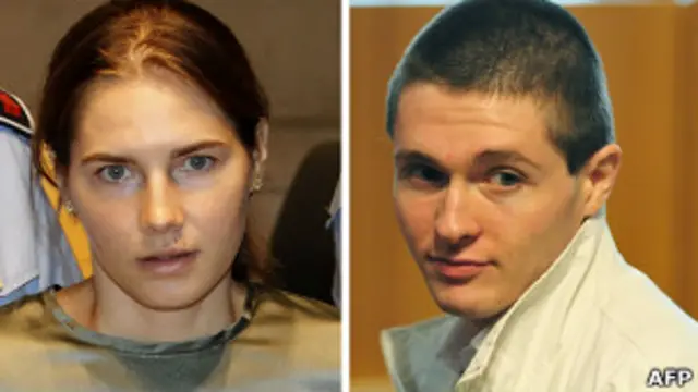 Amanda Knox y Rafaelle Sollecito