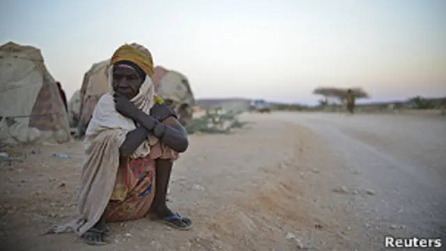 Mujer desplazada somalí