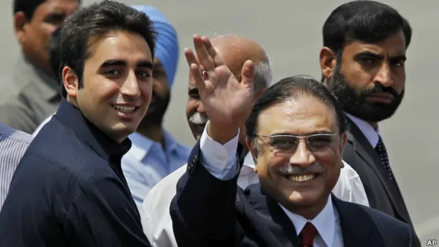 आसिफ अली ज़रदारी और बिलावल भुट्टो