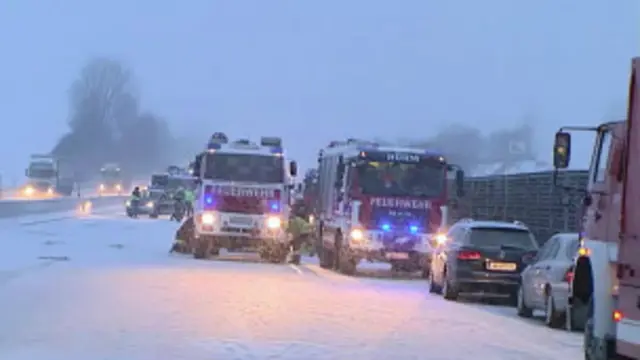 Acidente em nevasca na Áustria