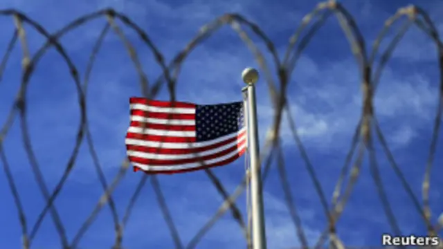 Американский флаг на базе Гуантанамо