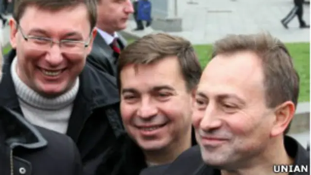 Юрій Луценко, Тарас Стецьків, Микола Томенко у річницю Помаранчевої революції 