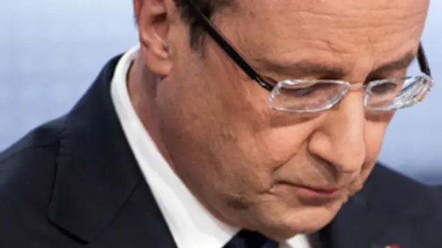 ادلى هولاند بتصريحاته للقناة التلفزيونية الفرنسية الثانية