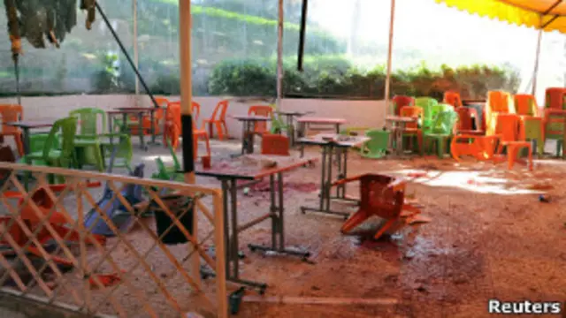 Студенческая столовая после взрыва