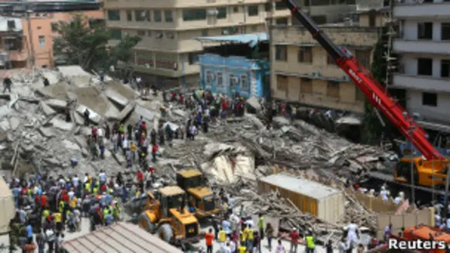 Рухнувший дом в Танзании