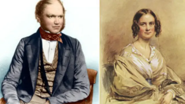 डार्विन और उनकी पत्नी