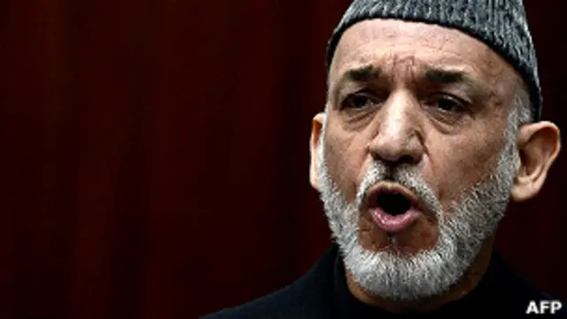 کرزی: آمریکا خواستار ایجاد نه پایگاه نظامی در شهرهای کابل، بگرام، مزارشریف، جلال آباد، گردیز، قندهار، هلمند ، شیدند و هرات می باشد