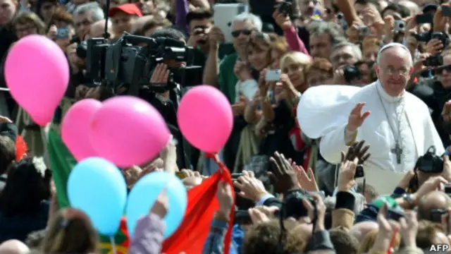 Выступление папы