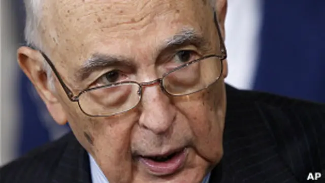 الرئيس الإيطالي جورجيو نابوليتانو