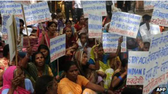 Protest antipaten di India