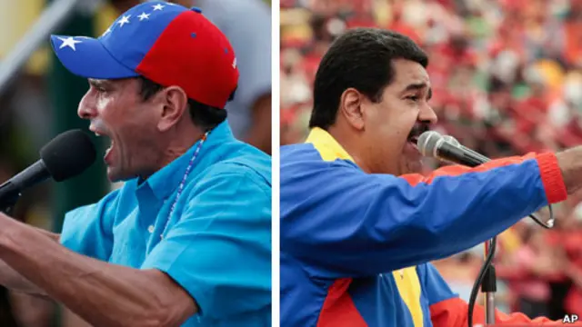 Capriles y Maduro
