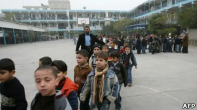 Палестинские школьники