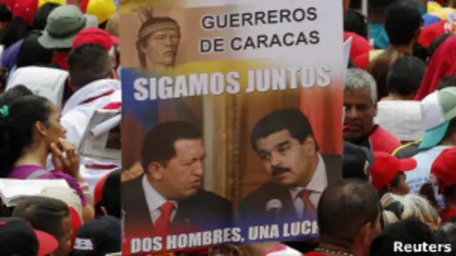 Cartel de Maduro y Chávez