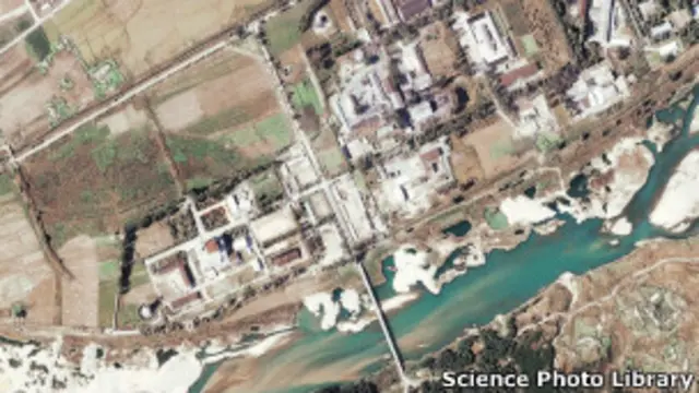 उत्तरी कोरिया के परमाणु संयत्रों की सेटेलाइट तस्वीर