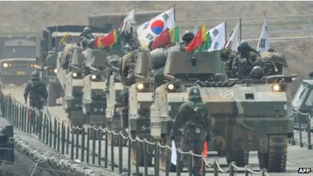 کره شمالی از مانورهای سالانه آمریکا و کره جنوبی خشمگین است.