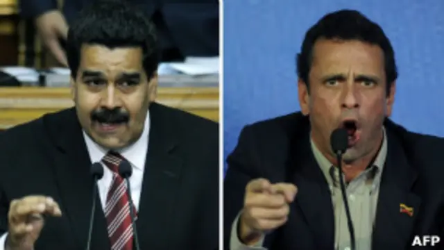 Capriles y Maduro