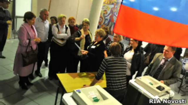 Подсчет голосов на выборах губернатора Рязанской области 14 октября 2012 г.