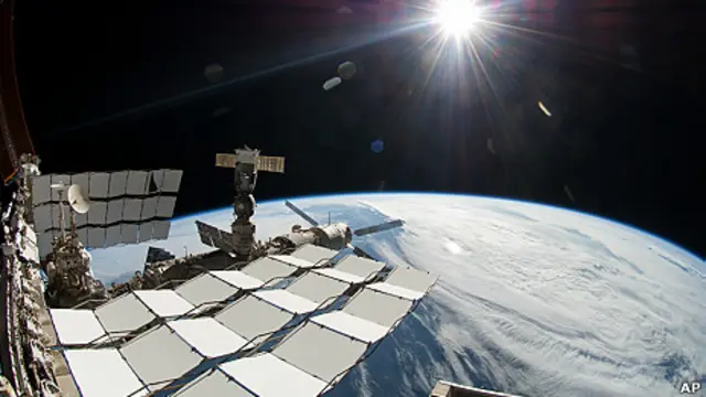 Estacion Espacial Internaciona. Foto de archivo