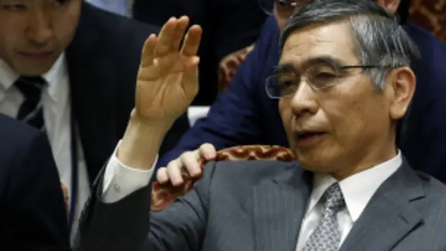 Đây là lần đầu tân Thống đốc Haruhiko Kuroda chủ trì cuộc họp liên quan đến chính sách.