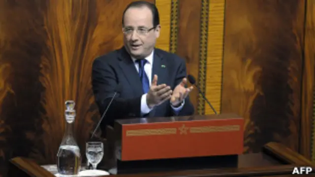 هولاند أكد على أن فرنسا ستشارك في حفظ السلام بمالي. 