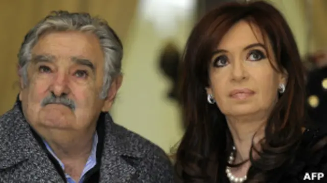 Cristina Fernández y José Mujica