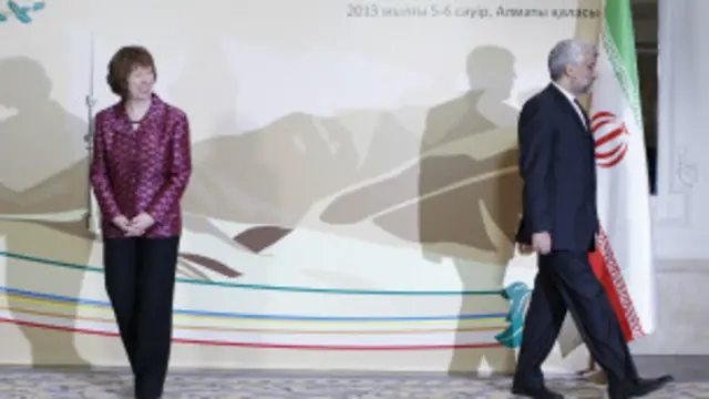 Almatı'daki görüşmelerden bir kare