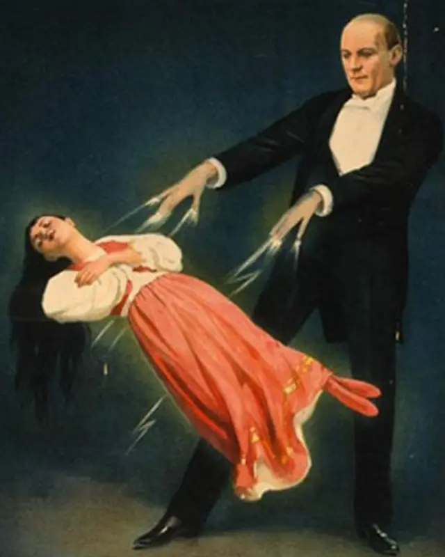 Гаррі Келлар демонструє левітацію