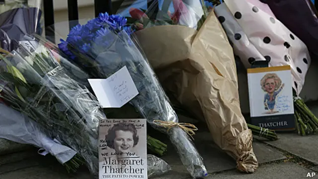 Flores para Margaret Thatcher