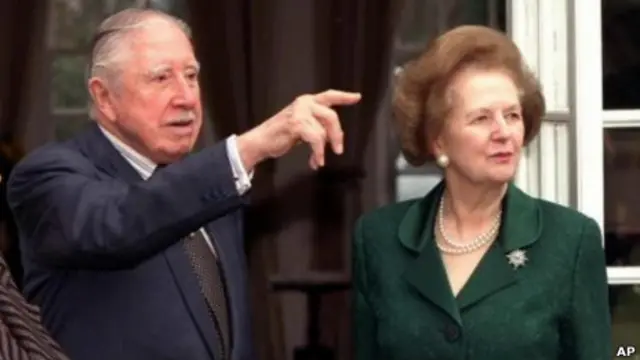 Augusto Pinochet y Margaret Thatcher