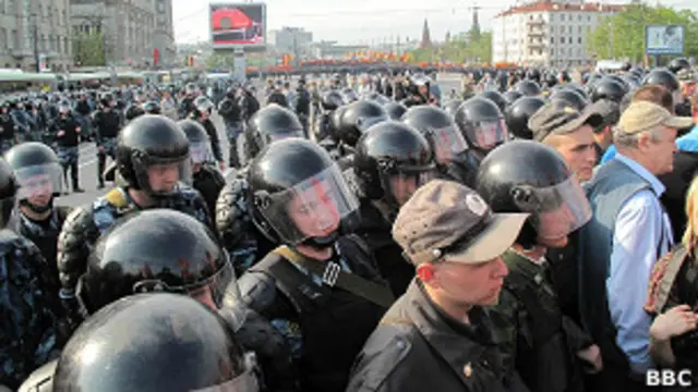 Кордон на Болотной 6 мая 2012