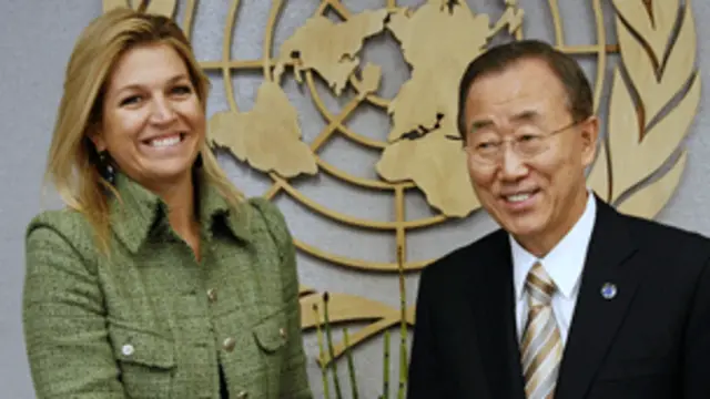 Maxima e Ban Ki-moon | Foto: AP