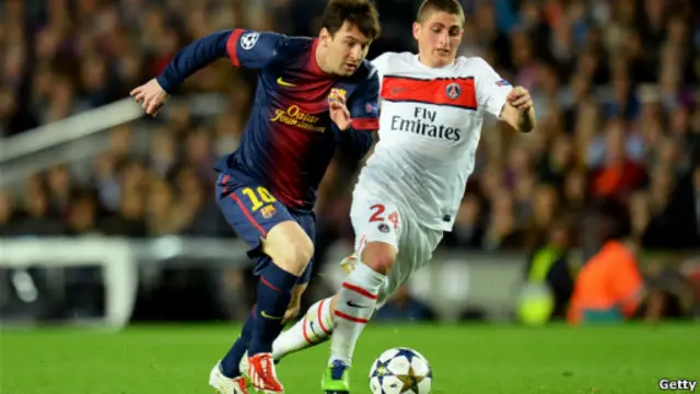 Lionel Messi diturunkan sebagai pemain cadangan, karena masih cedera.