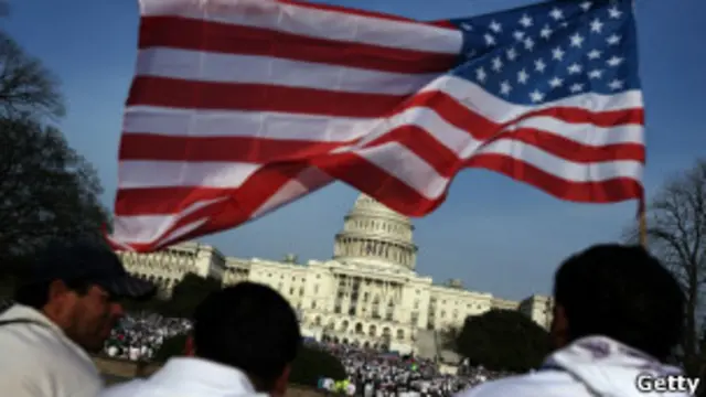 Ativistas pró-reforma de imigração. Getty