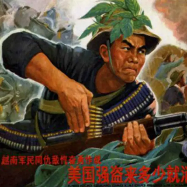 Tranh cổ động của Trung Quốc ủng hộ 'quân dân Việt Nam chống Mỹ'