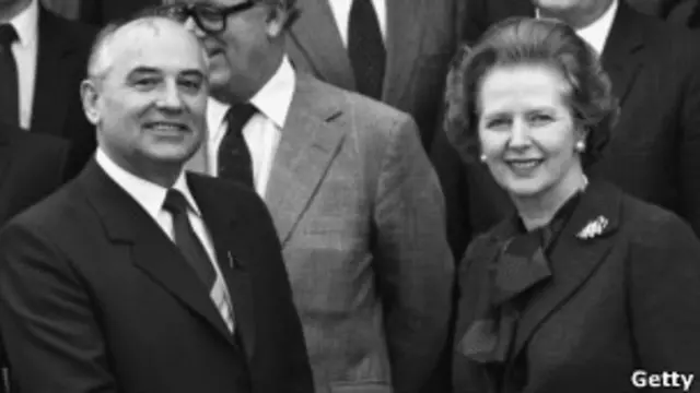 Михаил Горбачев и Маргарет Тэтчер