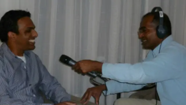 Sanul Wilmer with Saroj Pathirana