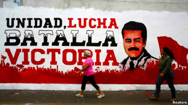 Предвыборный плакат в Венесуэле